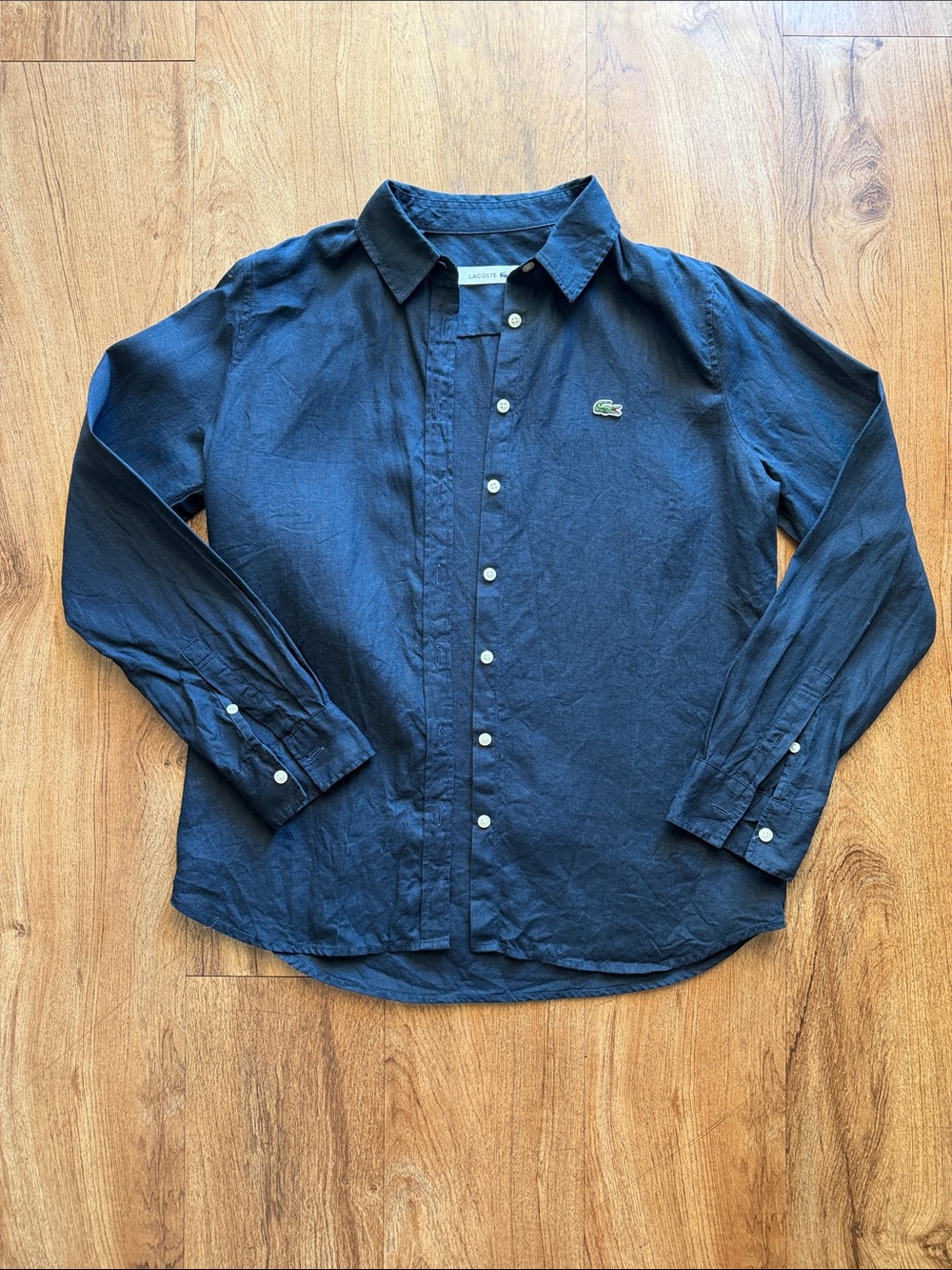 Lacoste Linen Button Up *READ DESCRIPTION*